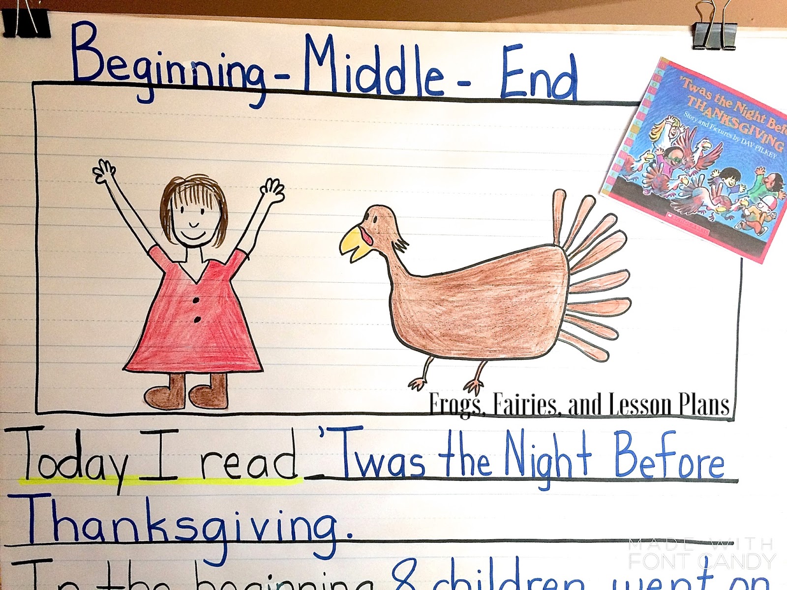 Thanksgiving reading and writing activities