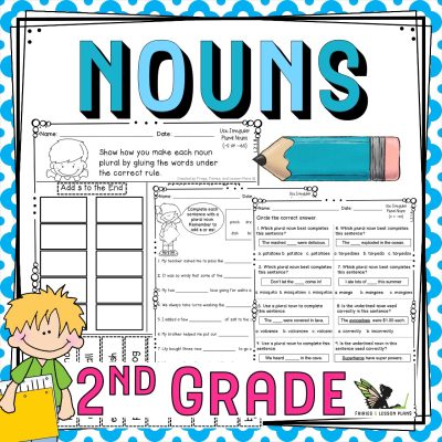 Teaching Nouns in Second Grade - Packet with worksheets and games.